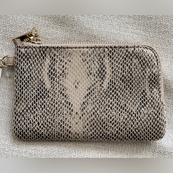 Old Navy Handbags - Wristlet. Faux snake-print leather.